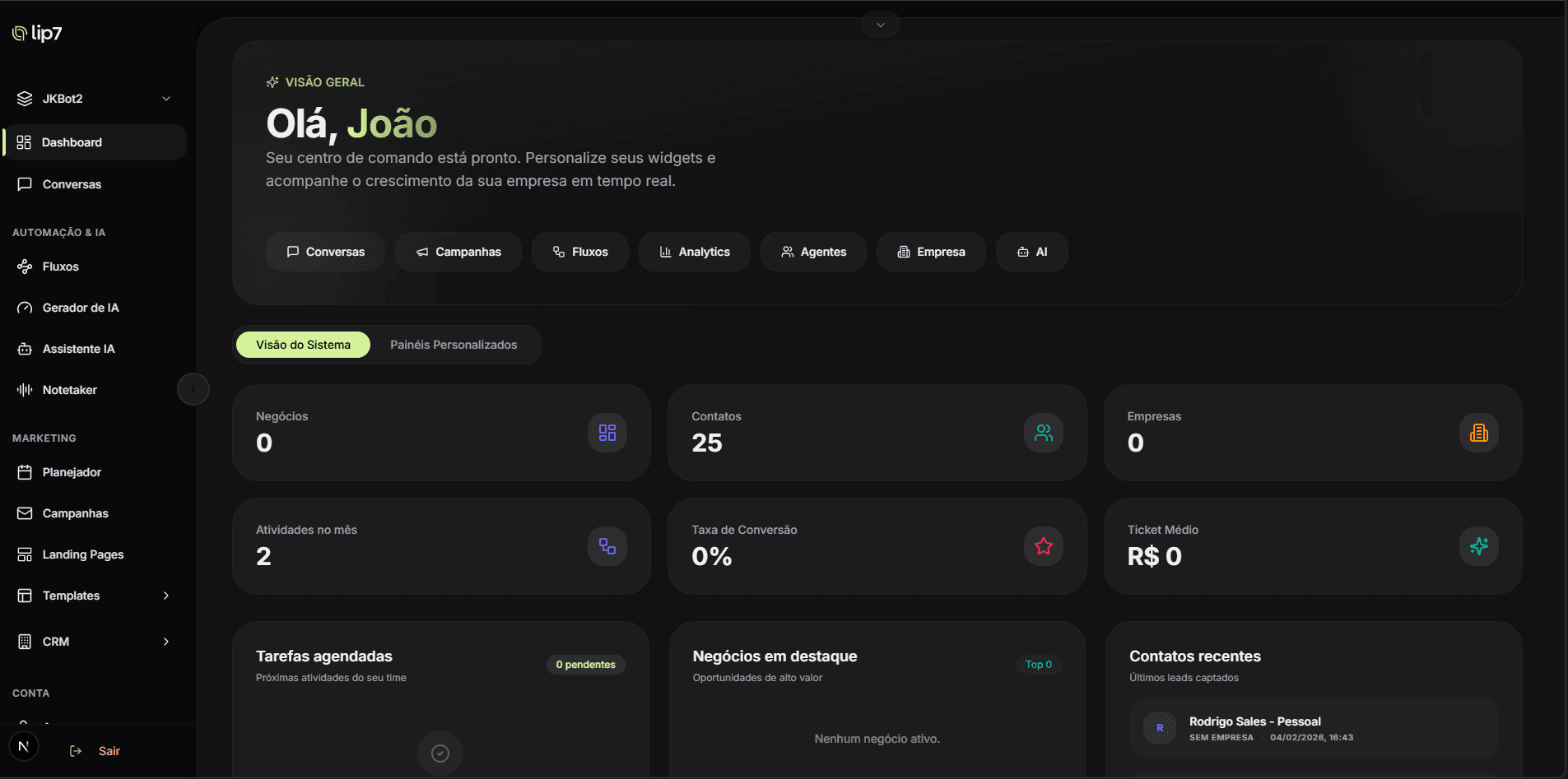 Lip7 Dashboard